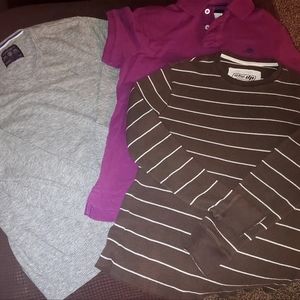 Aeropostale button up shirt set